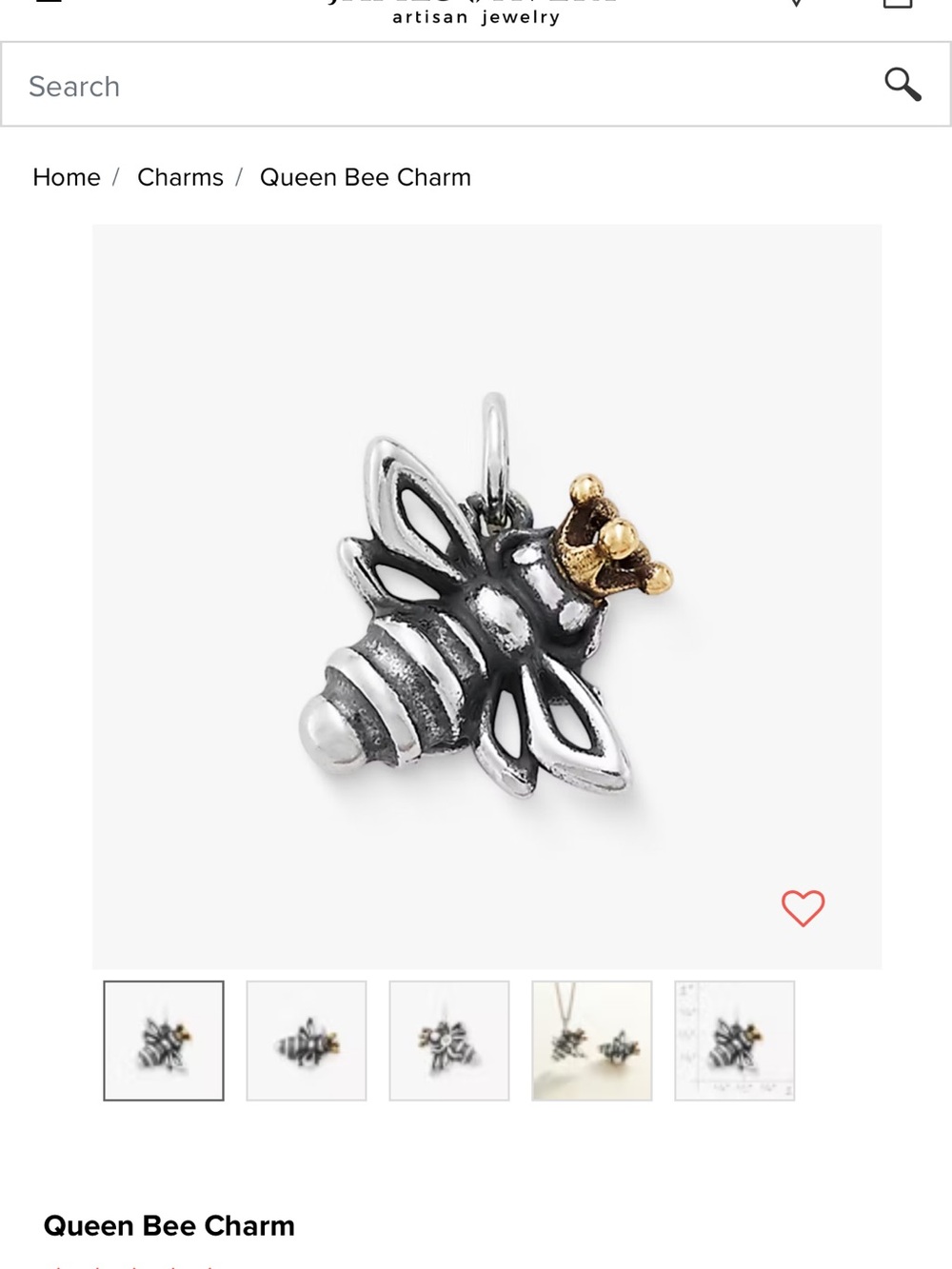 Queen Bee Charm